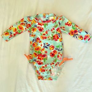 Ruffle butts swim suit girl